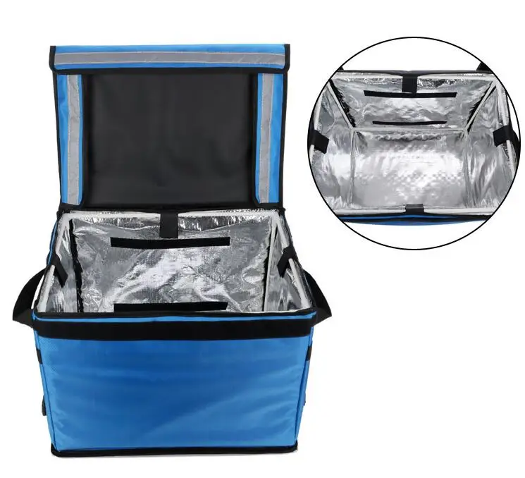 62L/80L large takeaway backpack lunch food pizza delivery incubator ice bags waterproof refrigerated insulation