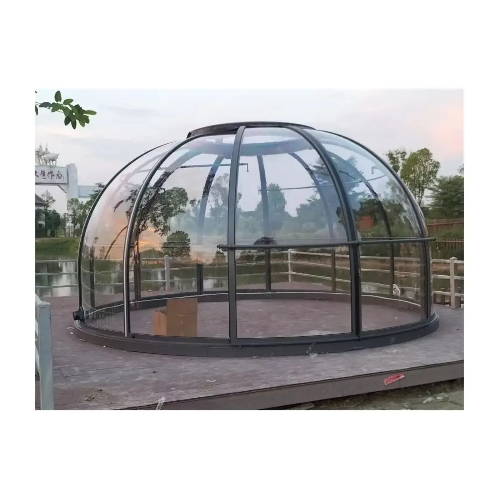 Prima Pc Polycarbonate Geodesic Dome Tent House Dome Intelligent Rotating Star Room