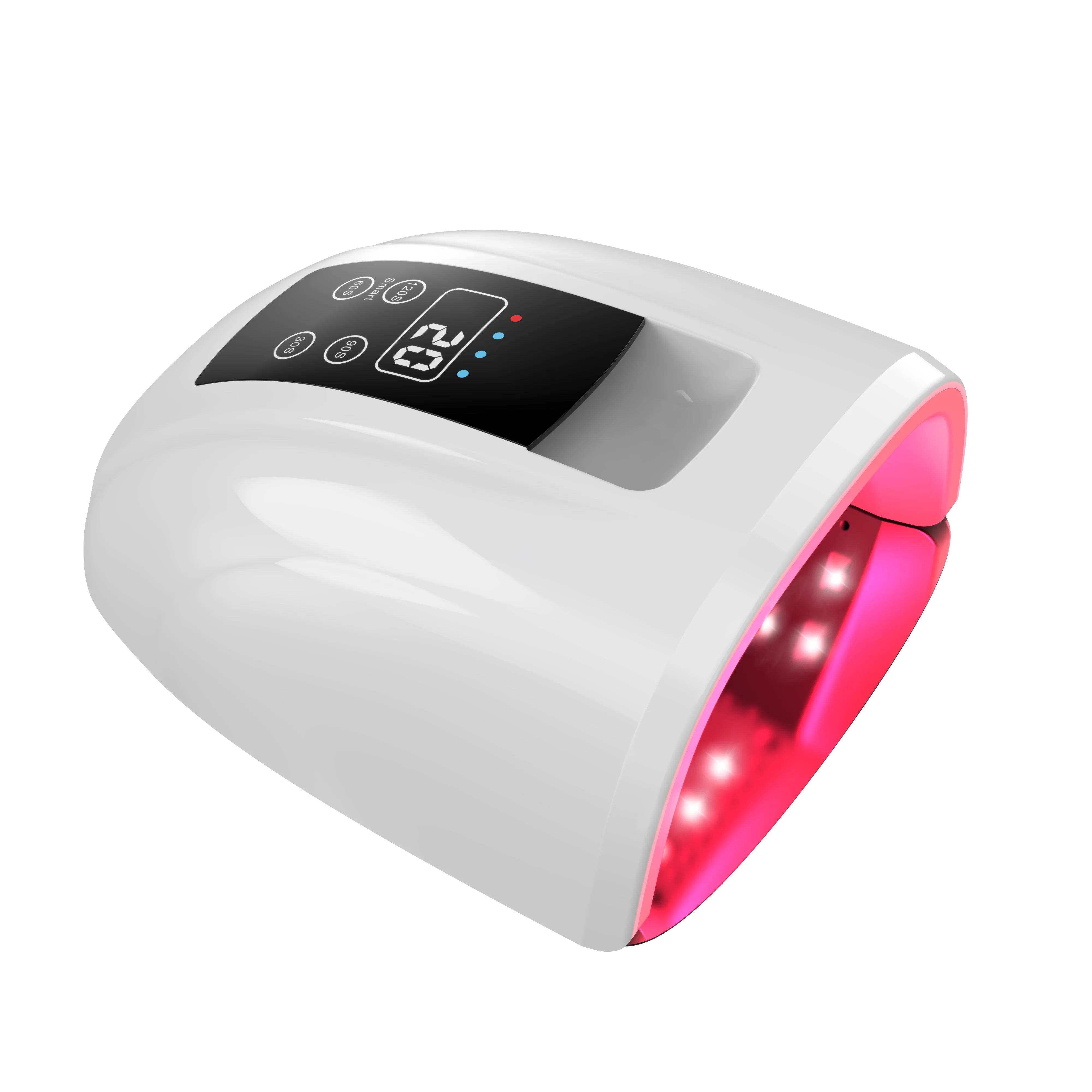 2022 Gradient Pink Pro Cure Cordless 90w LED UV light Cordless and Rechargeable Nail Lamp for Nail Salon