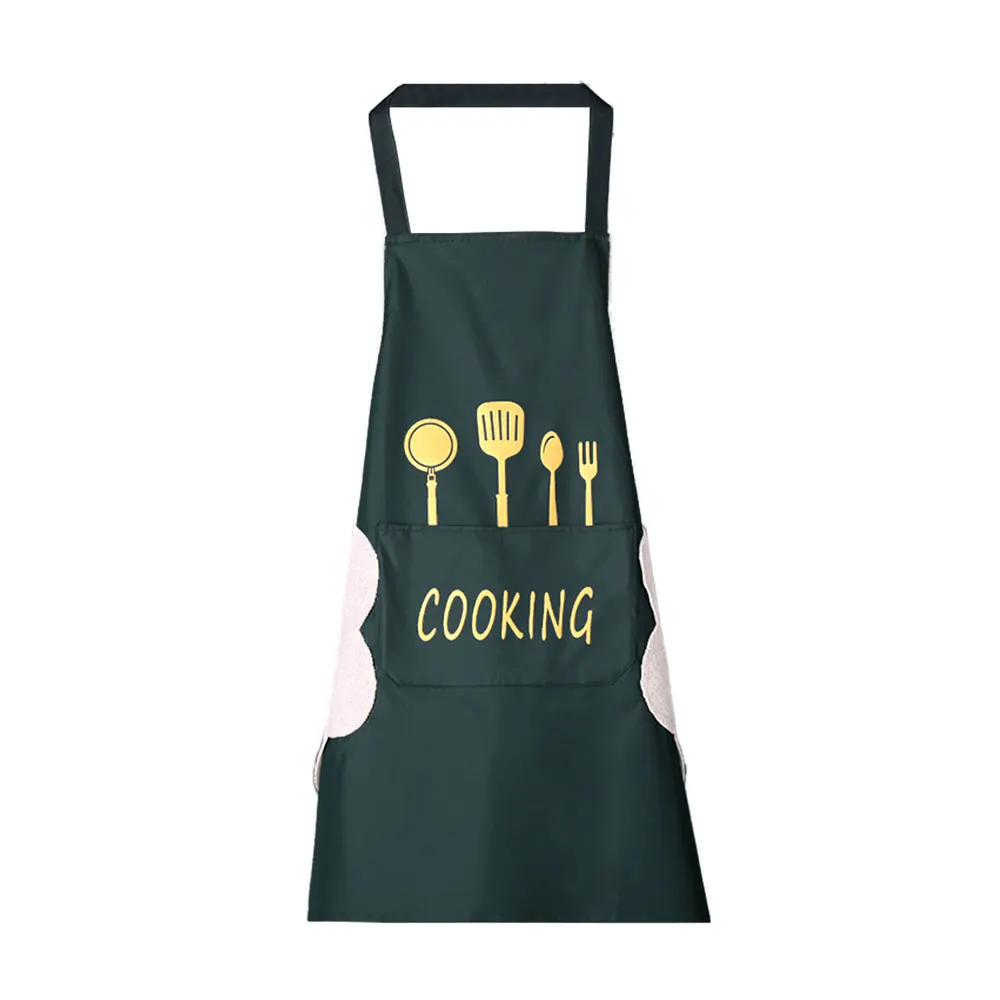 Wholesale Custom Logo Waterproof dishwasher apron Polyester 100% Organic Cotton Canvas Cleaning Cooking Chef Aprons Kitchen