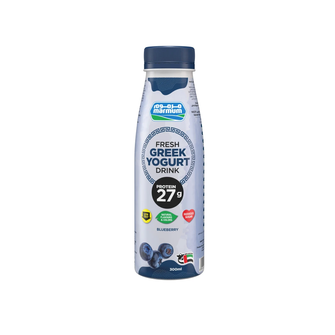 High quality dairy products BLUEBERRY DRINKING GREEK YOGURT - 300 ML Marmum Dairy Farm Wholesale UAE Manufacturer