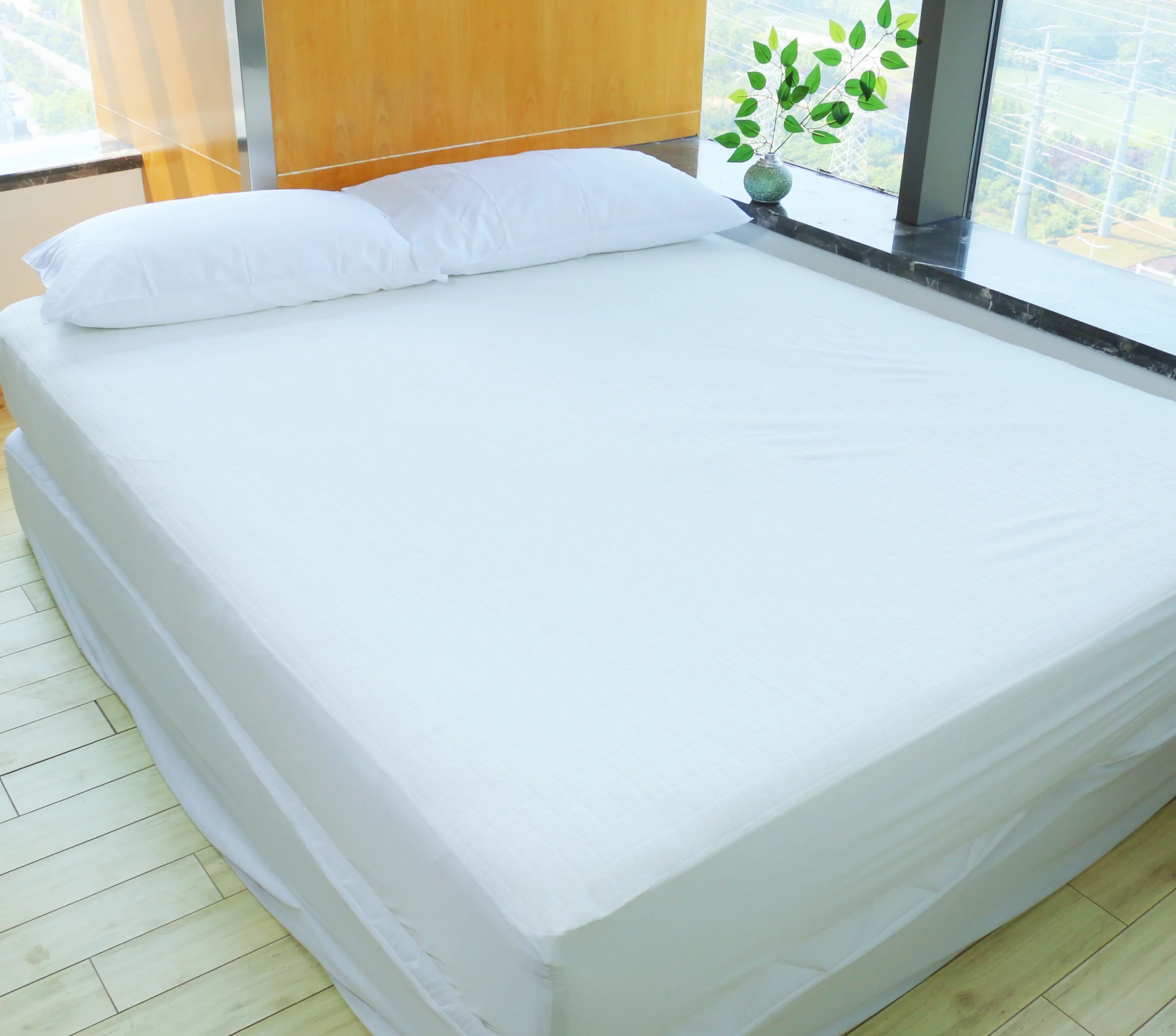 Нет минимального заказа, 100% водонепроницаемый коврик для защиты от пыли и клещей, гипоаллергенный чехол для матраса, наматрасник для кровати