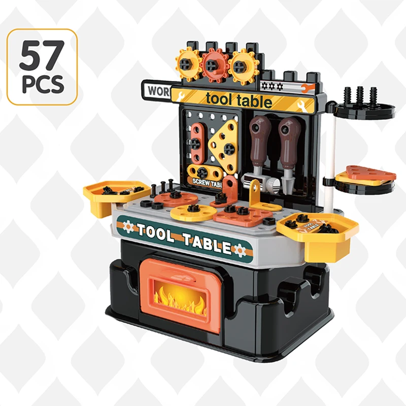 2024 Child screwing tools table disassembly and assembly hands-on multifunction kids plastic toy construction diy tool toys