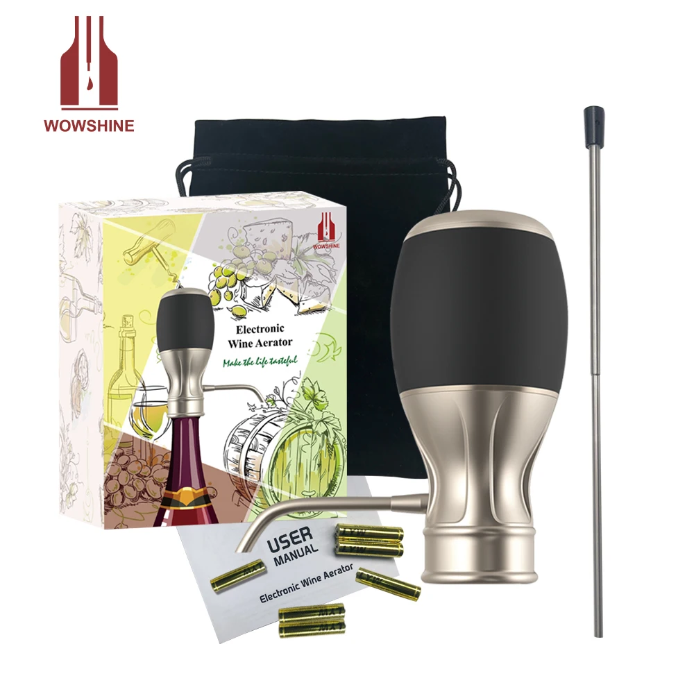 Электрический аэратор для вина Wowshine с одним касанием