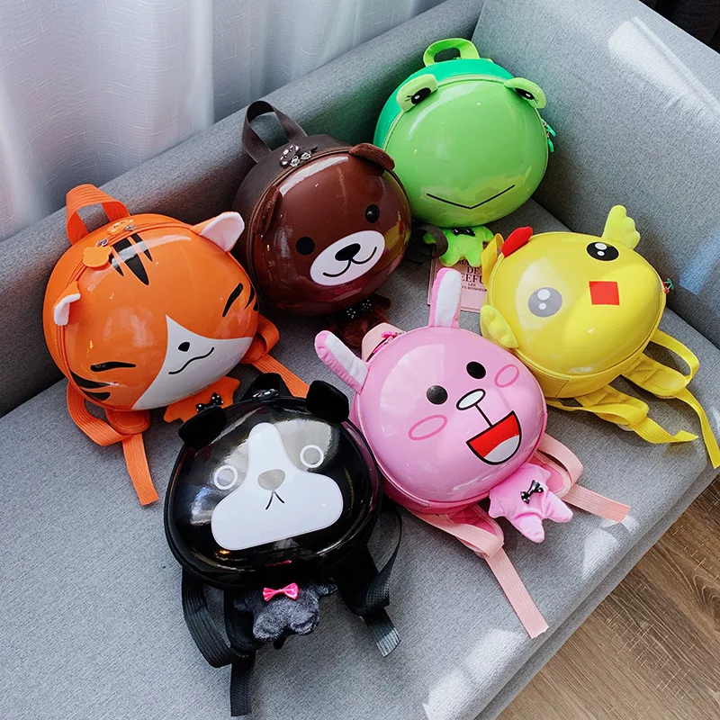 New Cartoon shape cute animal kids eggshell backpack bags kindergarten children backpack kids school bags for girls