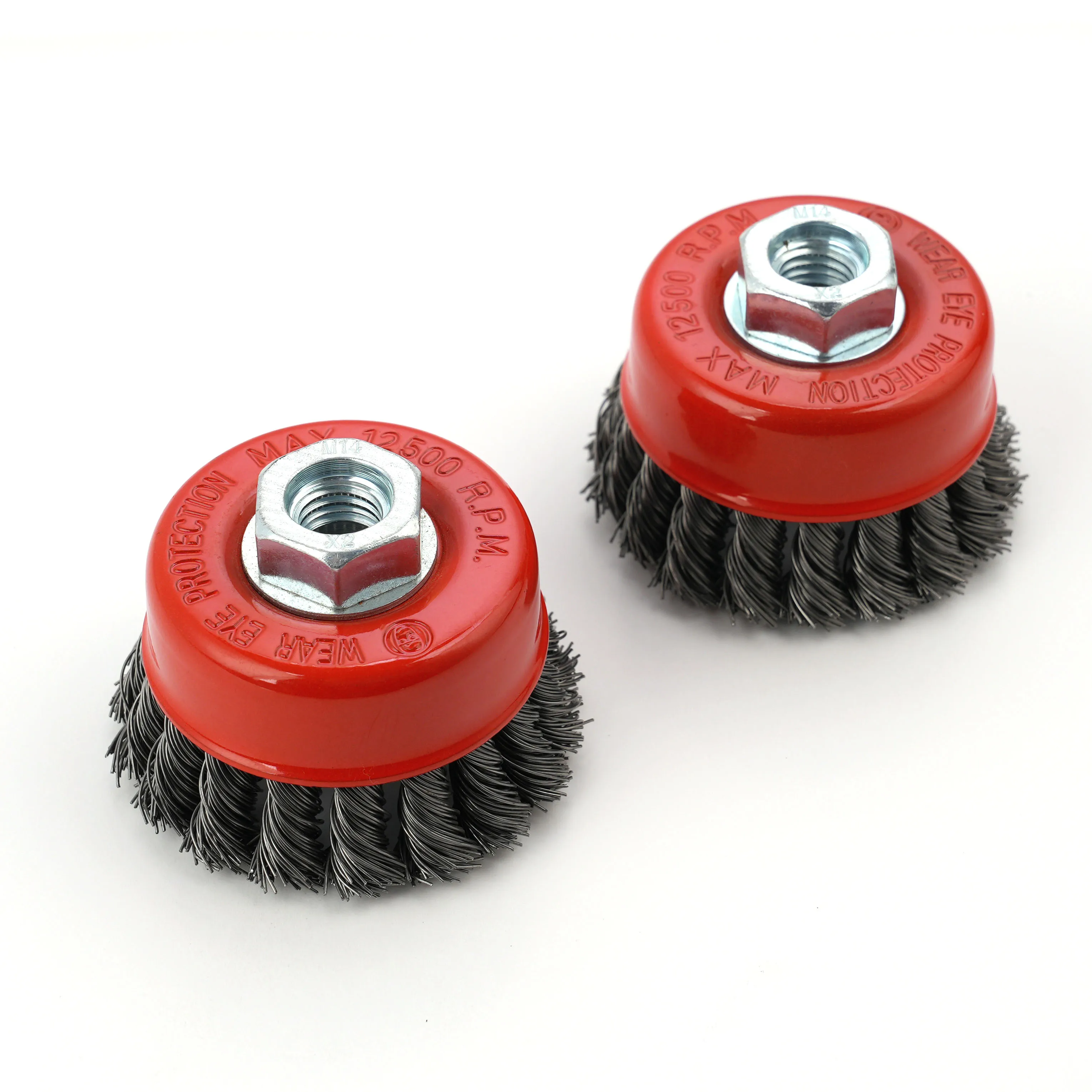Deburring Polishing Cleaning Industrial Crimped Wire Bevel brush
