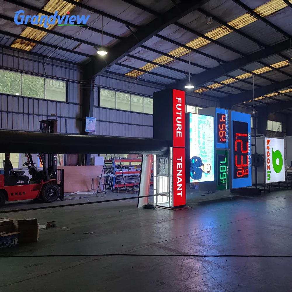custom board signs gas station led pylon signs petro led gas price signs for business gas station