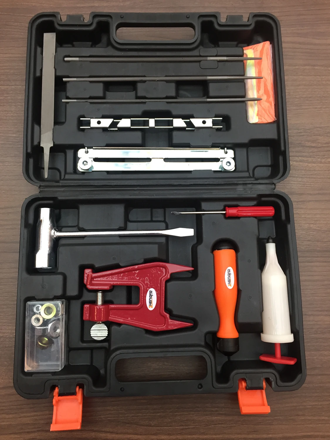 Plastic box power chain saw sharpening kit multi-function chain saw round files set