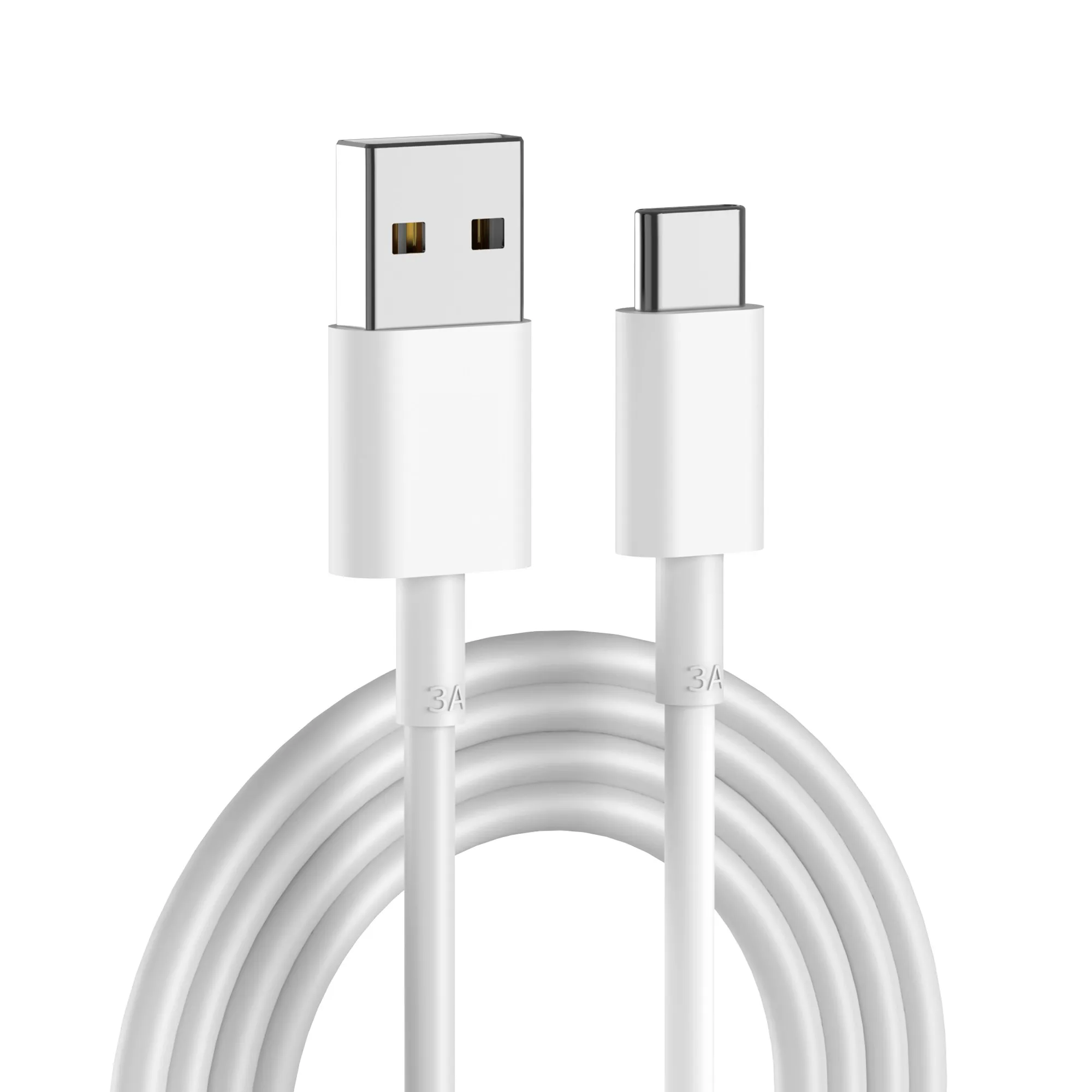 Customized 3ft/6ft Quick Charge USB Phone Charger Cable Data Cord Android Phone Charger Cable USB-A to Type-C for Huawei