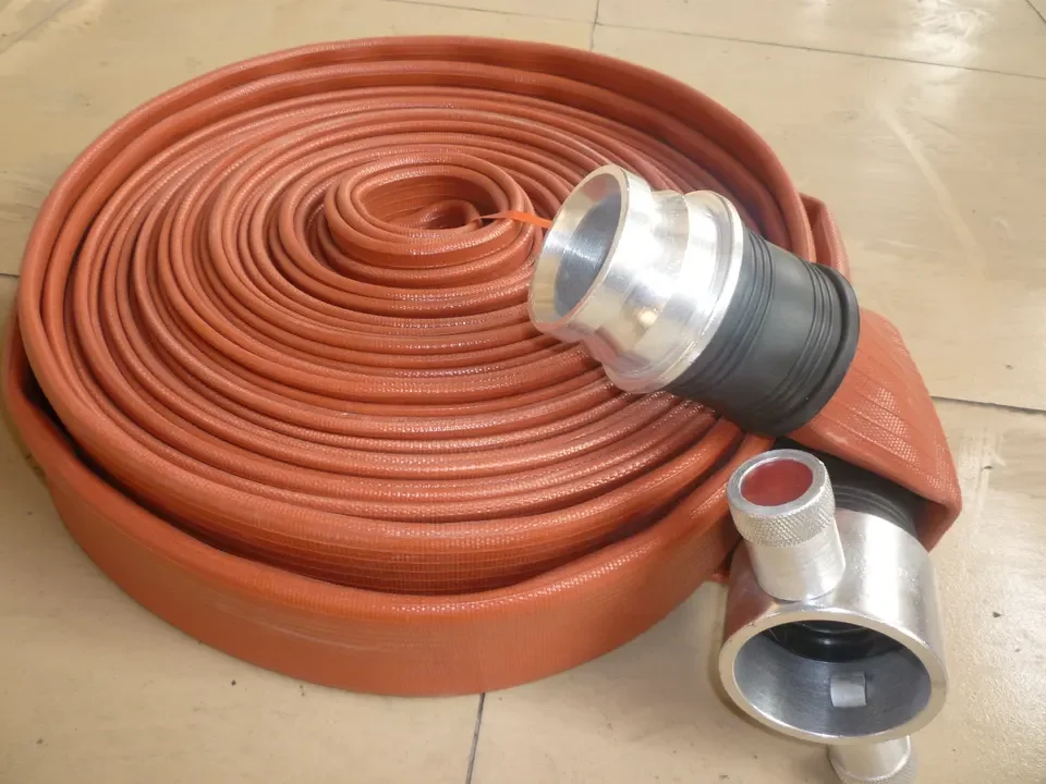 PVC/NBR/EPDM/TPU single layer/durable 1.5inch 2inch 2.5inch fire fighting hose with coupling
