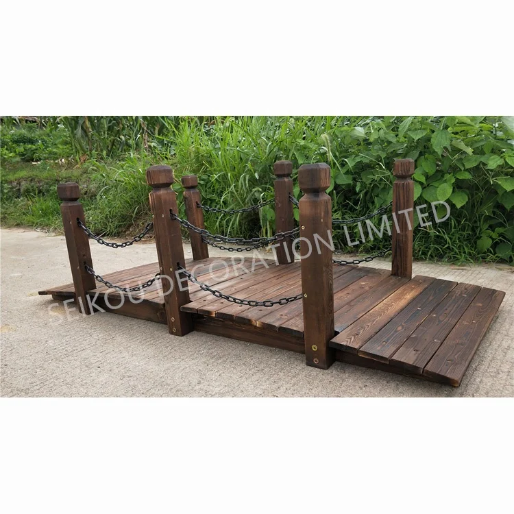 5 футов классическая деревянная дуга степмост с цепочными перилами