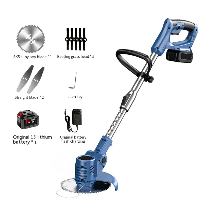 Household Lithium Electric Lawn Mower Lawn Multifunctional Weeder Small Garden Lawn Mower Wholesale 2024 NEW