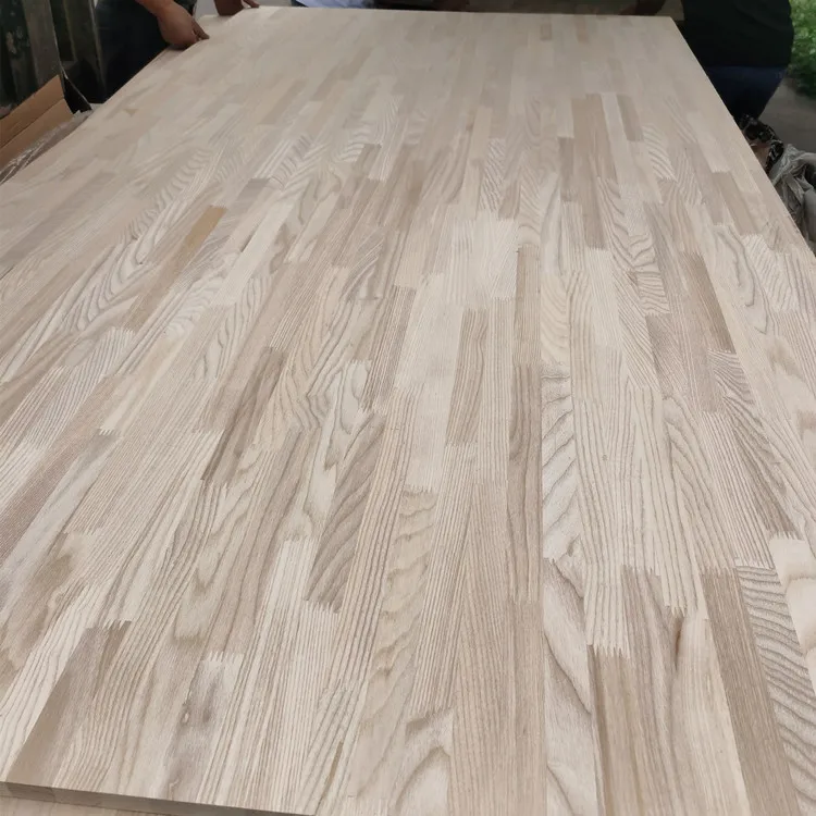 China product   finger jointed boards ash wood Stool surface solid wood boards ash wood
