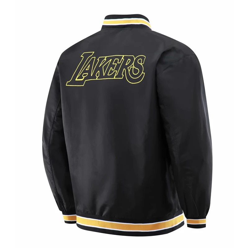 New Design Embroidery Logo Winter Mens Boys Bomber Basketball Jacket
