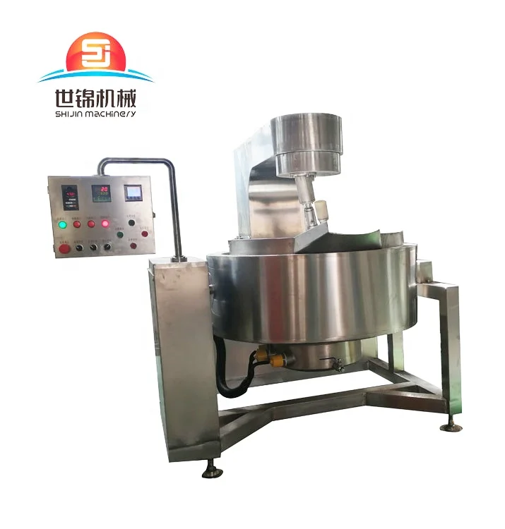 biryani halwa khoya mawa making machine,industrial automatic planetary chili jam sauce cooking kettle