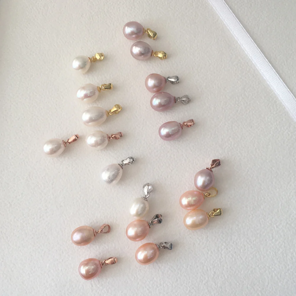 high quality fashion 925 silver gold plating nature Tahitian pearl pendant CHARM baroque shape