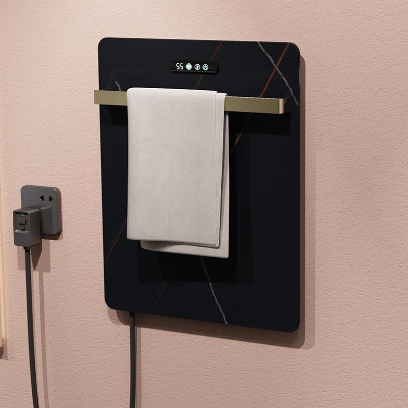 high quality Hotel style bathroom accessories SUS 304 stainless steel wall mounted electric heating towel rack heating railing t