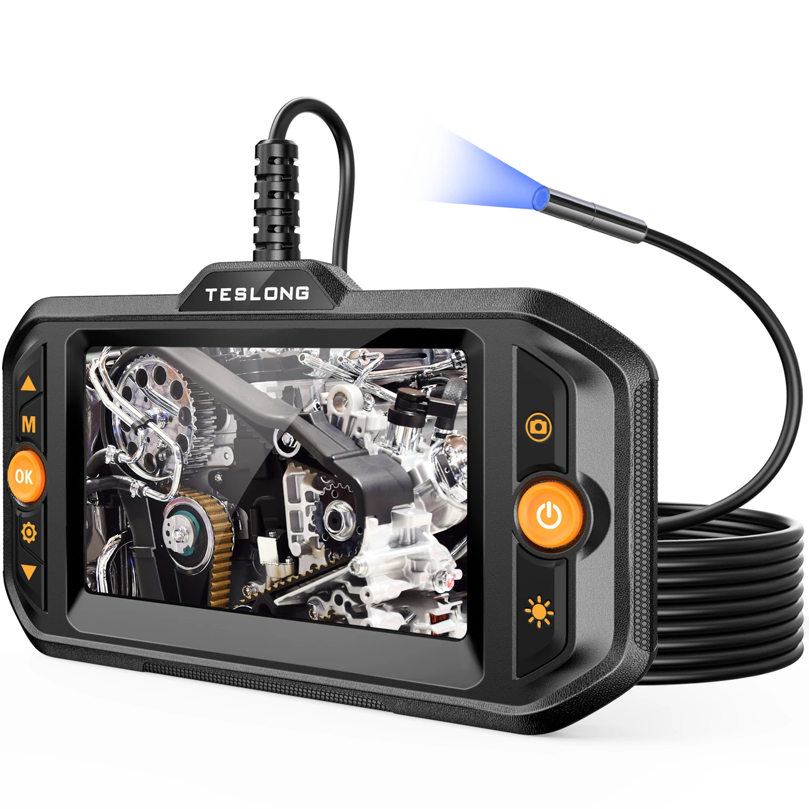 Teslong Factory Price 4.3 Inch Display Vehicle Pipe Inspection Camera 5.5 MM Single Len Borescope Industrial Endoscope
