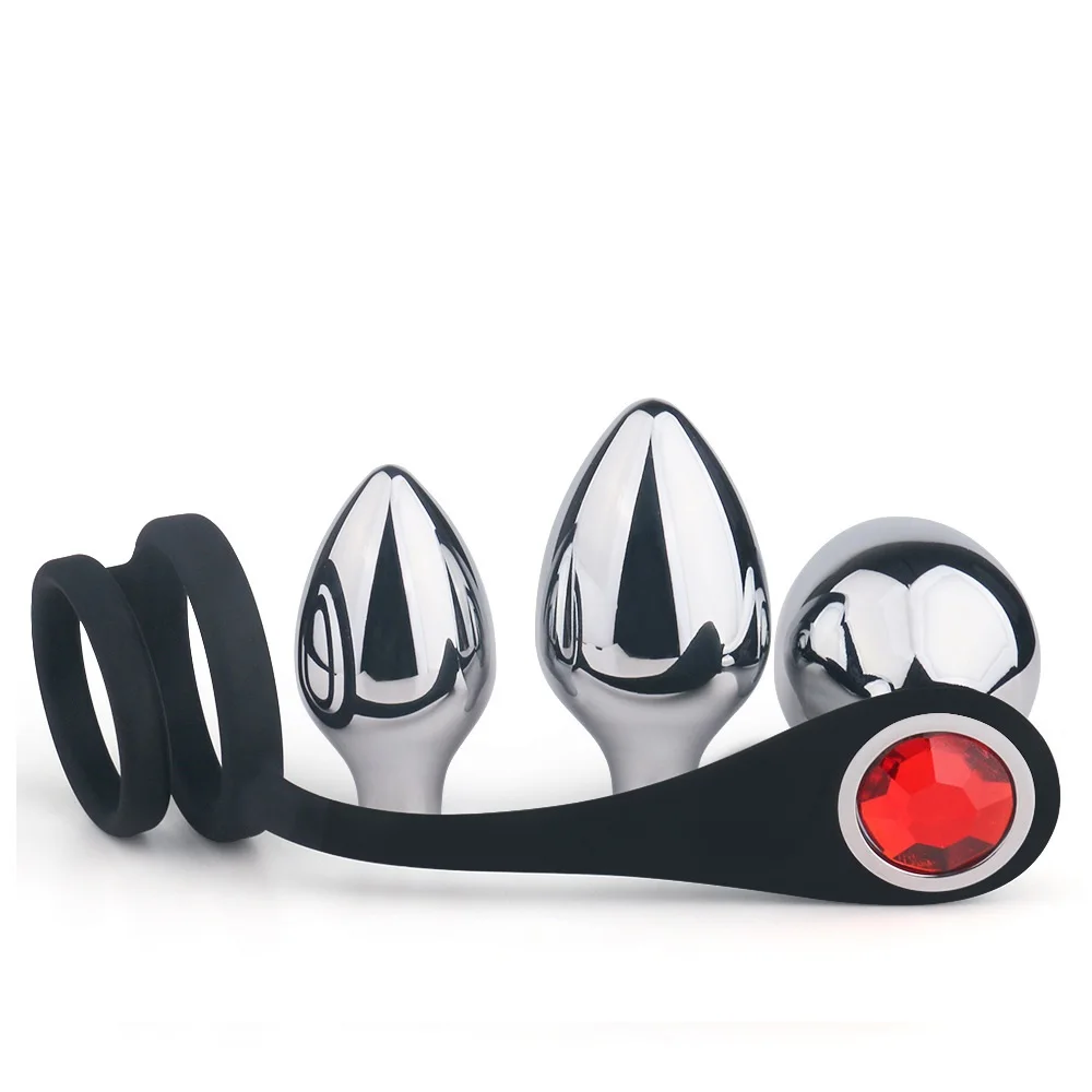 Huge Metal Super Large Huge Posterior Anal Embolism Butt Plug Dilator Sex Toy For Men Set