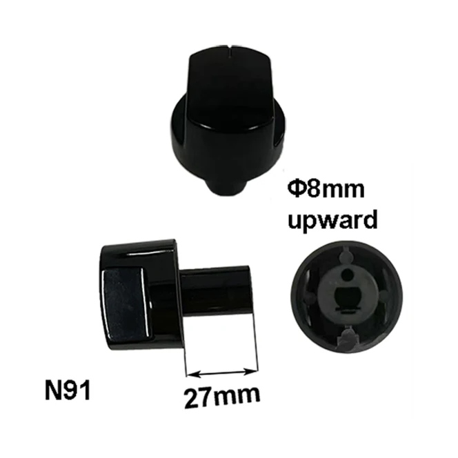long d shaft kitchen plastic gas electric cooker oven knobs for stove hob control