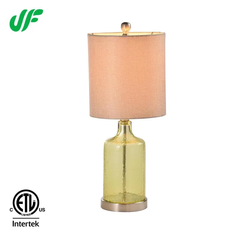 table lamp with glass base