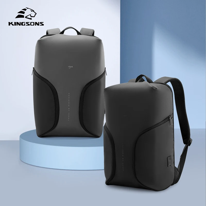KINGSONS new style Polyester backpack for  Unisex Polyester laptop backpack mochilas inteligentes