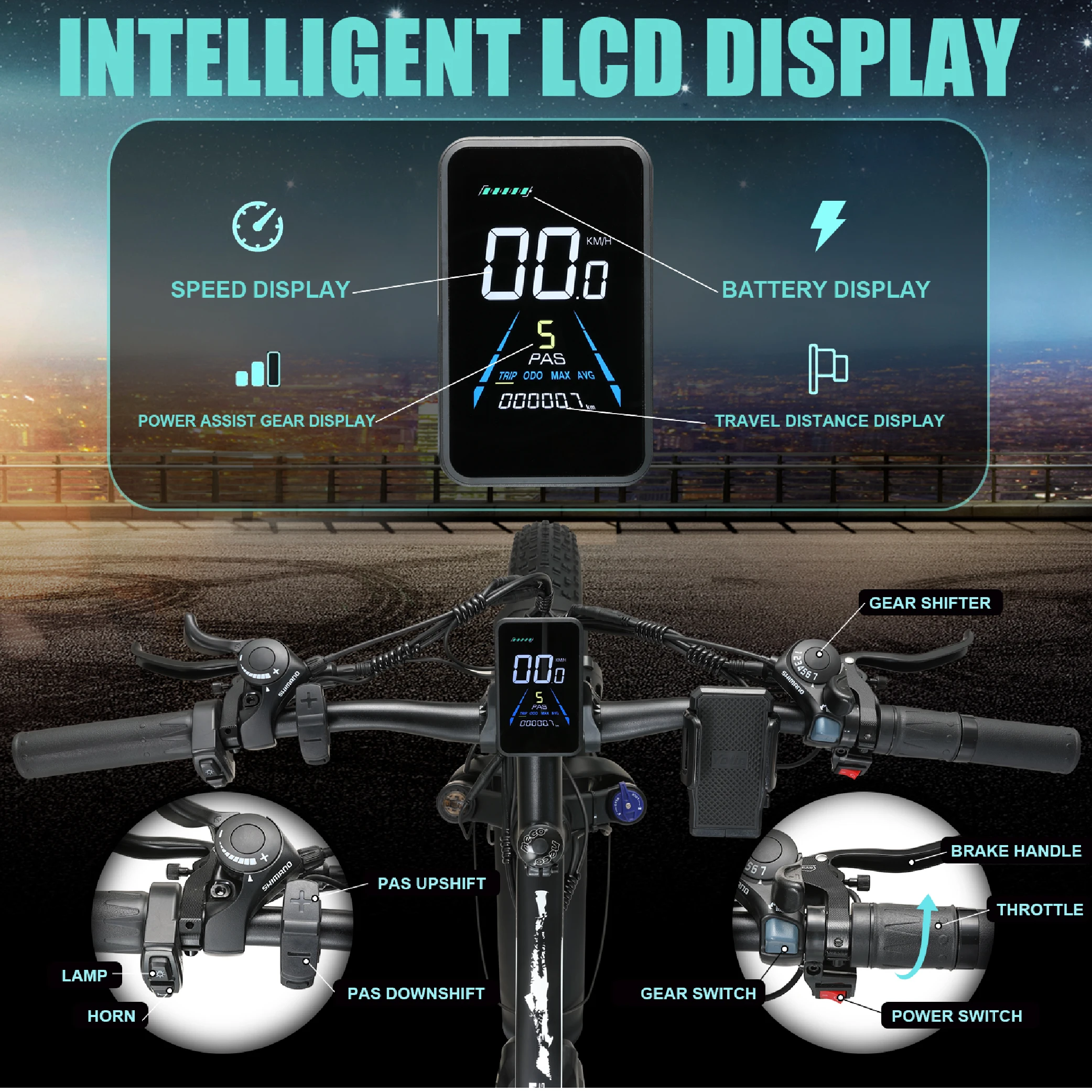 YQEBIKES Adult 2000W Powerful Electric Bicycle Dual Motor 26inch 48V 23Ah Lithium Snow Mountain Bike Full Suspension Ebike