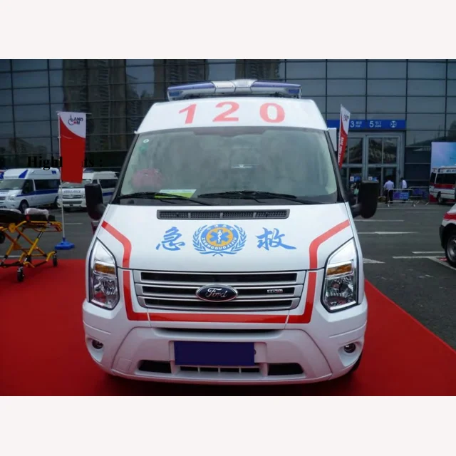 Ambulance Stretcher Medical Grade Ambulance Equipped With Siren Diesel Engine