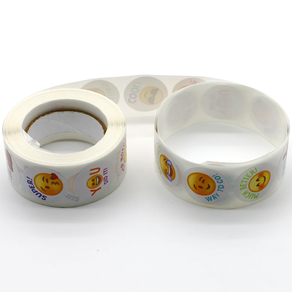 High Quality Round Sticker Label, Printing Machine Roll Sticker, Printed Adhesive Colorful Stickers for Packaging