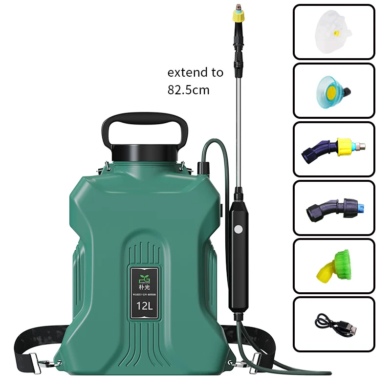 Wholesale Low Price 12 Liter Disinfection Sprayer Machine Knapsack Hose Nozzle Battery Sprayer Electronic For Watering Plant