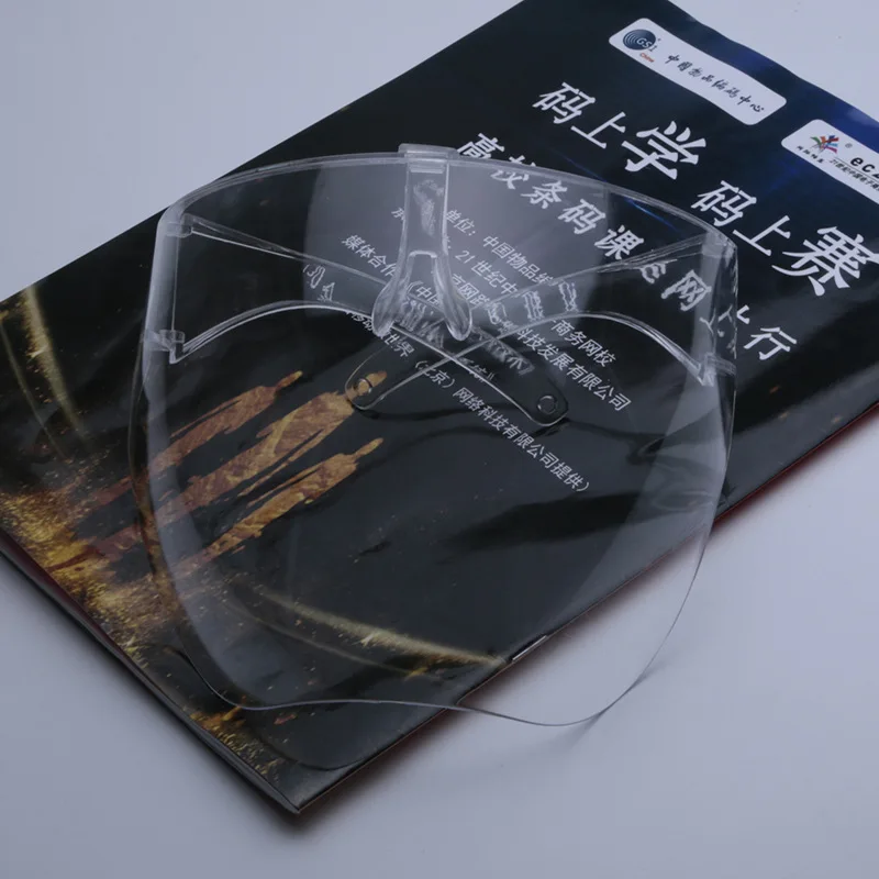 
Anti fog Safety Personal Protective Face Shield With Glasses Frame transparent face sheild 