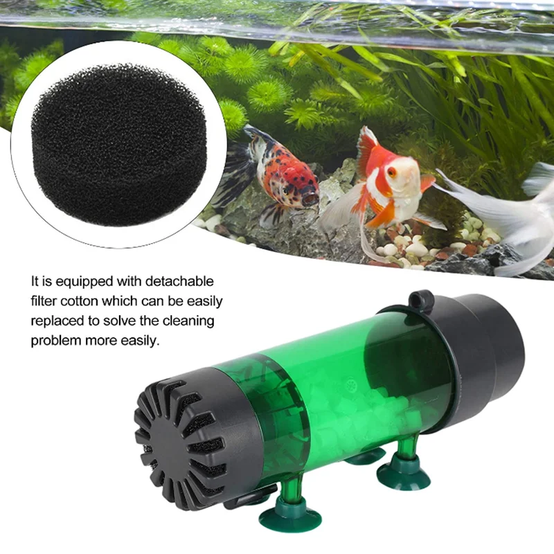 Qanvee аквариум с флюидизированной подвижной кроватью K1 медиафильтр коробка био Губка Очиститель фильтр