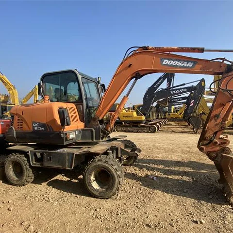 Best Quality Doosan DH55 DX60 DH225 DH150H Wheeled Excavator