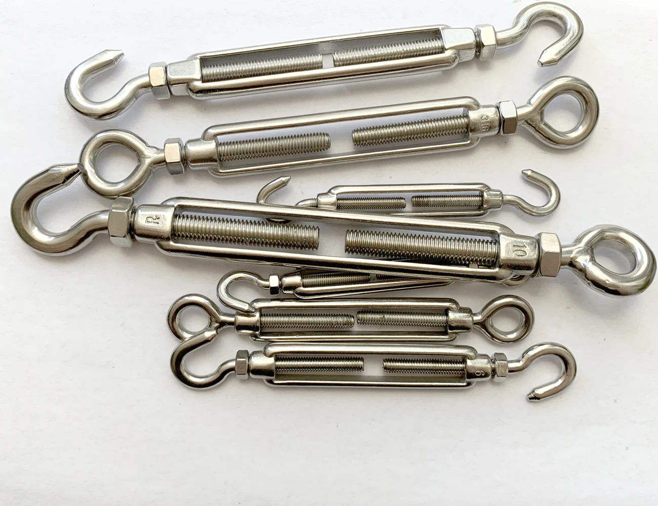 Stainless steel rigging hardware European type Eye Eye style open body turnbuckle