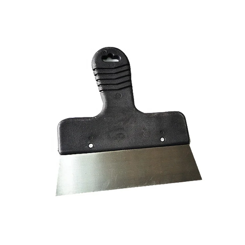 square scraper with long wooden handle