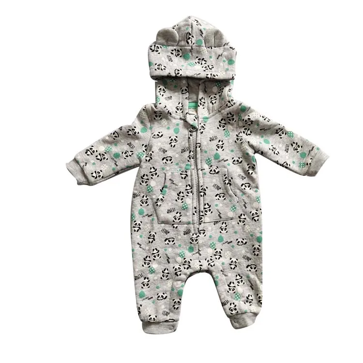 
Factory directly supply Infant hooded one-piece printed climbing suit 