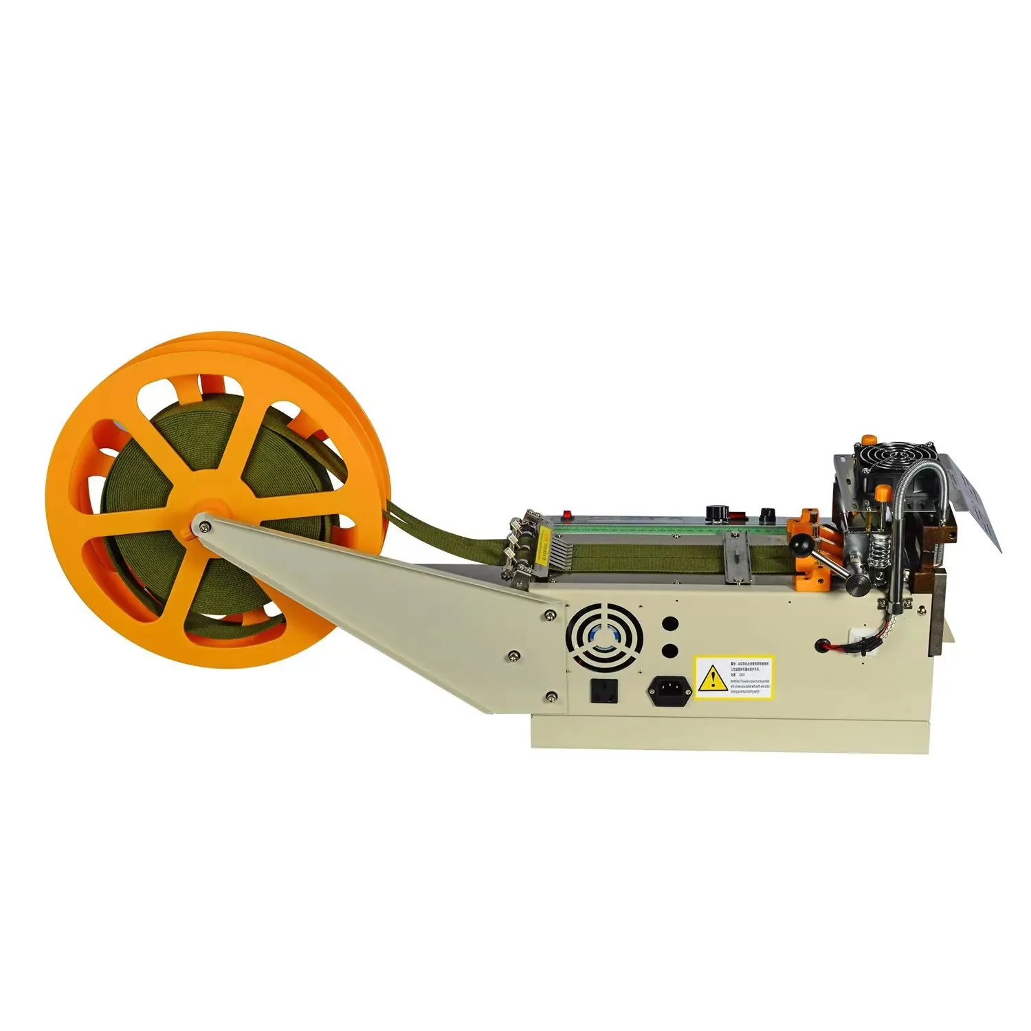 DT-107N small Computer tape cutter hot&cold textiles  webbing cutting machine fabric automatic elastic cutting machine