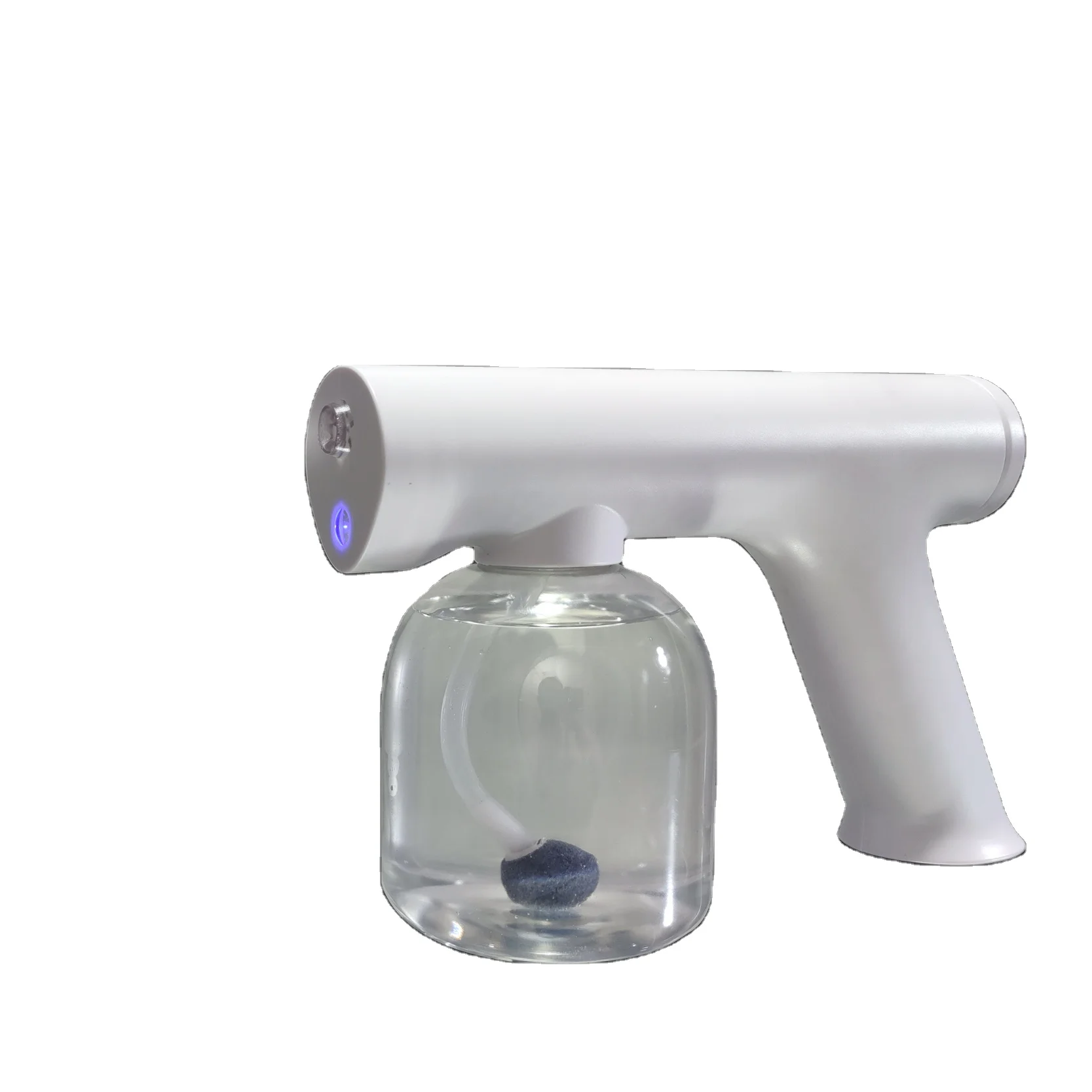 
Portable Handheld Cordless Hair Nano Spray Gun Blue Light Disinfection Cold Mist Sprayer 