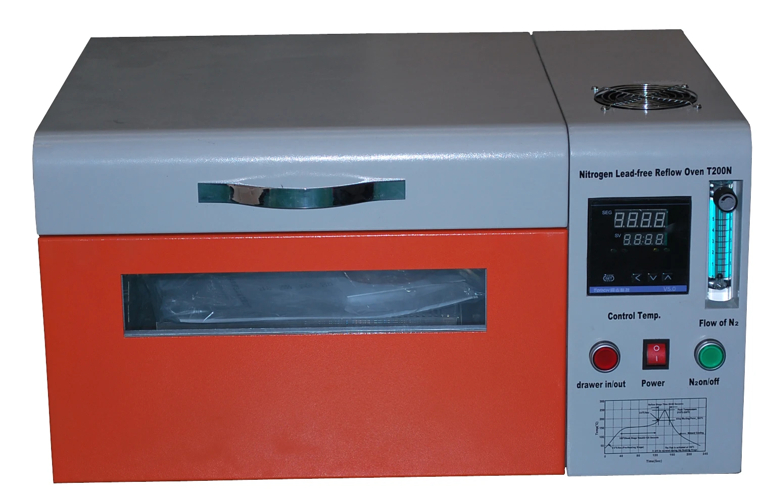 Nitrogen lead free reflow oven/reflow oven made in China T200N