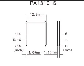 Пневматический степлер PA1310 для пластиковых гвоздей полимерные скобы