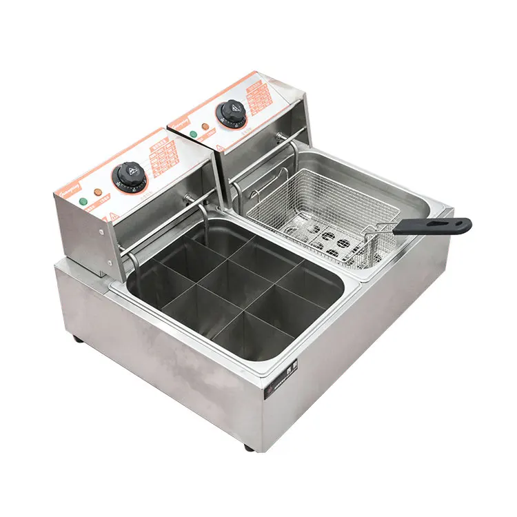 Commercial Stainless Steel Industrial Counter Top Electric Deep Fryer