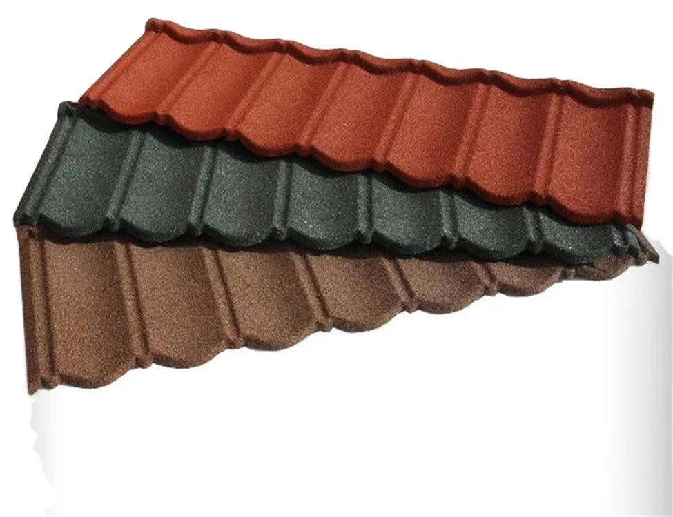 Factory direct sell  Stone coated metal roofing system 0.40mm thick Metro tile for roofing