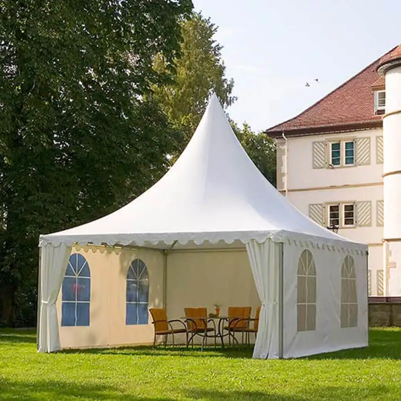 Accept Customized White PVC Gazebos Luxury Outdoor Event Exhibition Marquee Pagoda Party Wedding Festival Tent