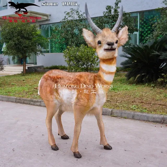 Theme park decoration animatronic animal model life size elk