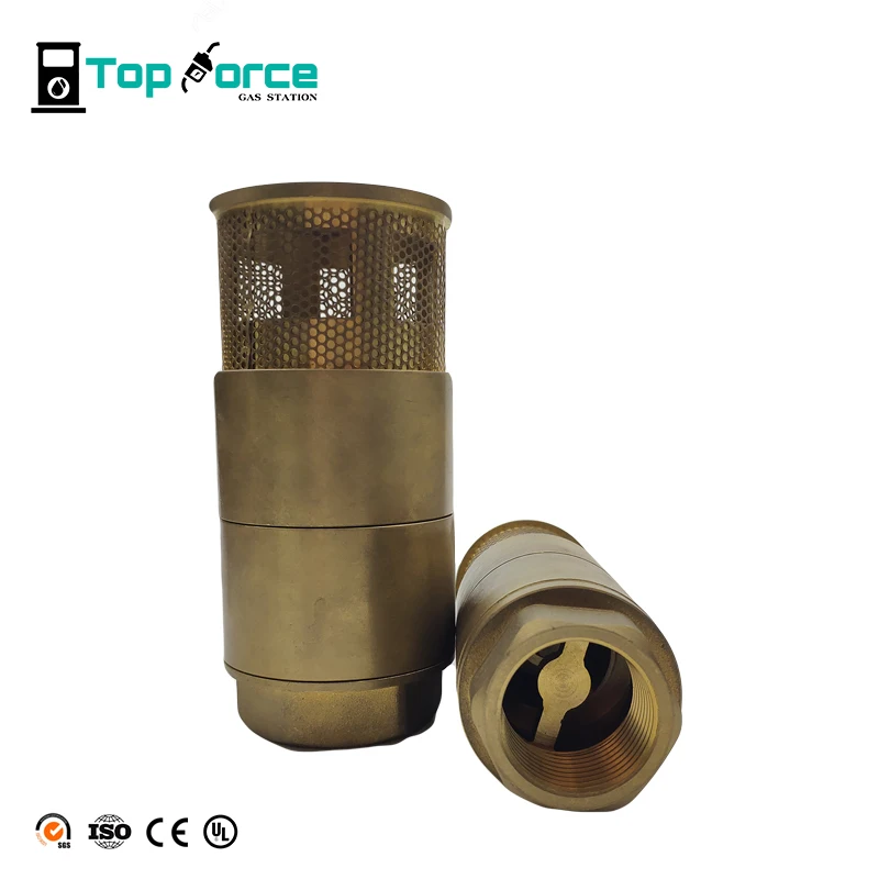 
 Нижние обратные клапаны, двойной попэт, латунный ножной клапан для дозатора топлива  