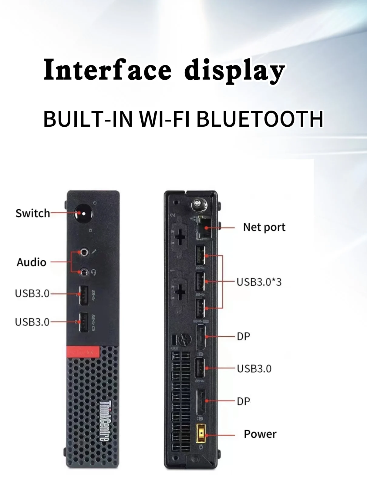 The almost new Lenovo M710Q mini console has built-in WI-FI office home entertainment gaming support Core i3/i5/i7