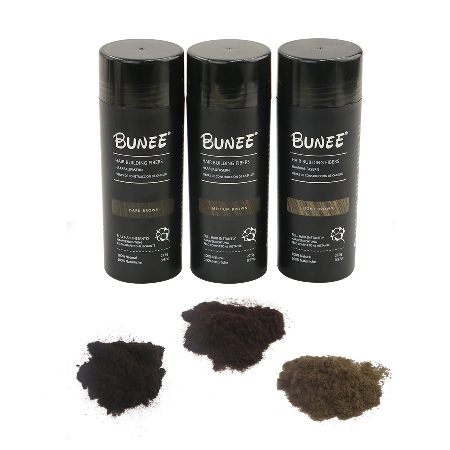 Пудра для наращивания волос от производителя BUNEE, 27,5 г, фирменные волоконные волокна