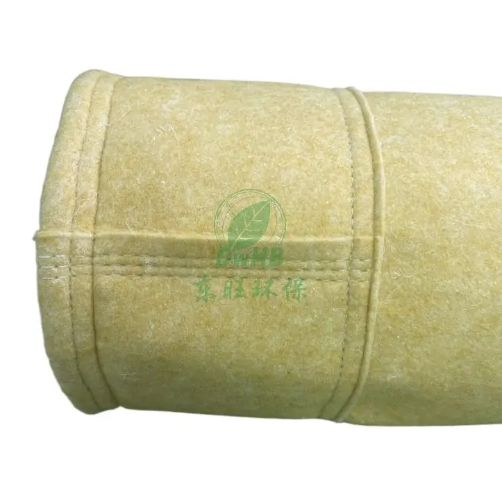 Custom made hot selling P84 compound nomex fiberglass material filter bags for cement industry power plant air filtration