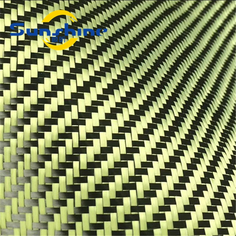 Cut Resistant 200gsm Carbon Kevlar Fiber Mixed Fabric