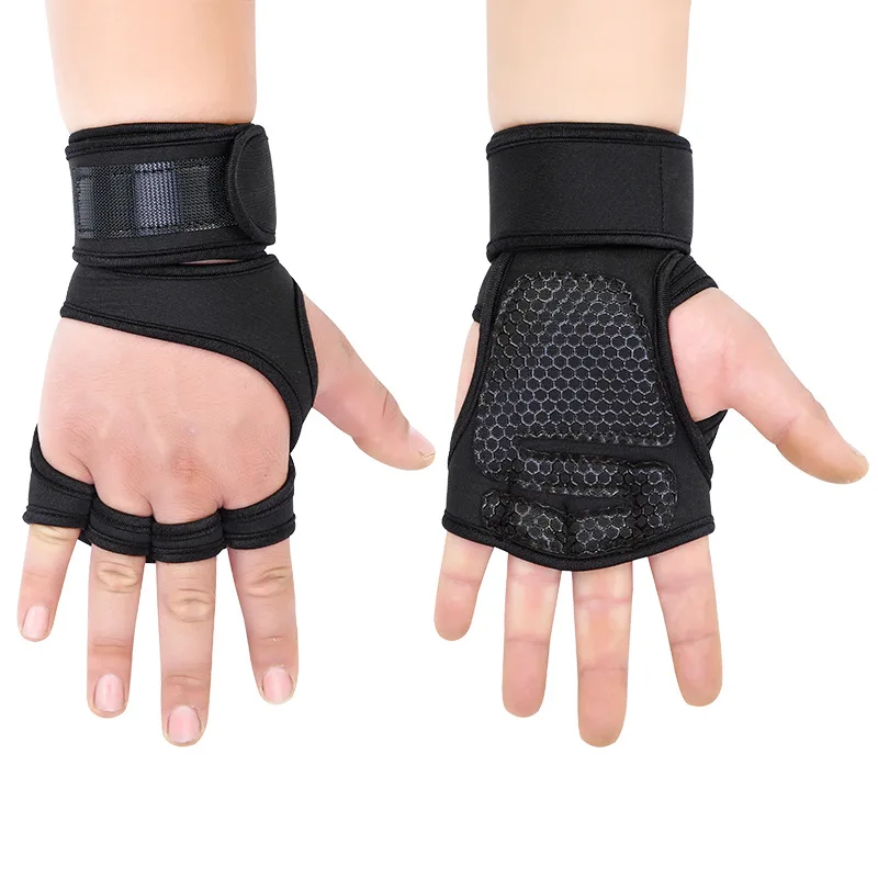 Fitness Neoprene Wrist Support Wraps Straps Gel Non Slip Gym Weight Lifting Gloves
